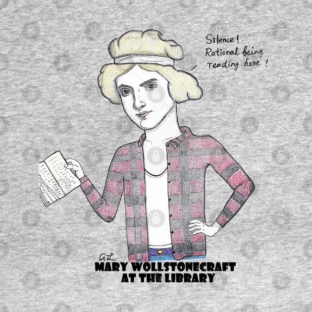 Mary Wollstonecraft At The Library by ZorroTheCat